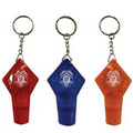 Reflective Safety Whistle Key Chain